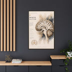 White Matter Brain Wall Art | Luxury Neuroscience Canvas Print | Museum-Inspired Fine Art
