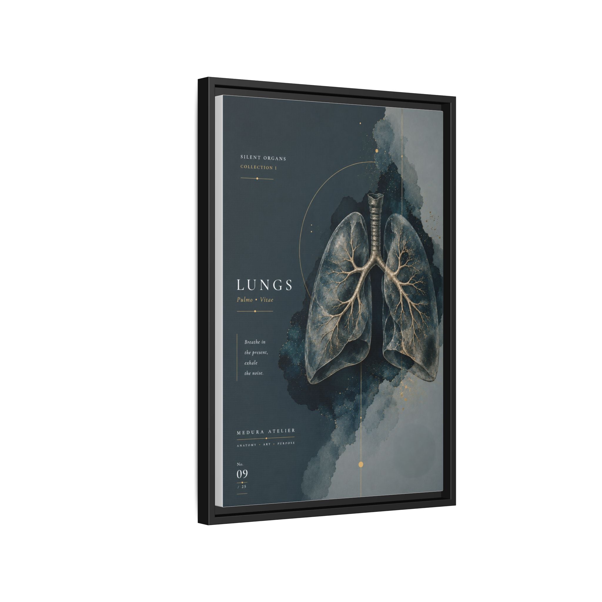 Silent Organs – Lungs Wall Art | Luxury Anatomical Canvas Print | Museum-Inspired Fine Art