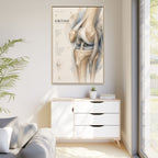 Orthopaedic Knee Anatomy Wall Art | Luxury Orthopedic Canvas Print | Museum-Inspired Fine Art