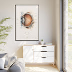 Anatomical Eye Canvas Print | Luxury Ophthalmology Wall Art | Museum-Inspired Medical Decor