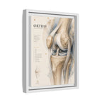 Orthopaedic Knee Anatomy Wall Art | Luxury Orthopedic Canvas Print | Museum-Inspired Fine Art