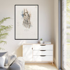 Anatomical Foot Skeleton Wall Art | Luxury Podiatry Canvas Print | Museum-Inspired Fine Art