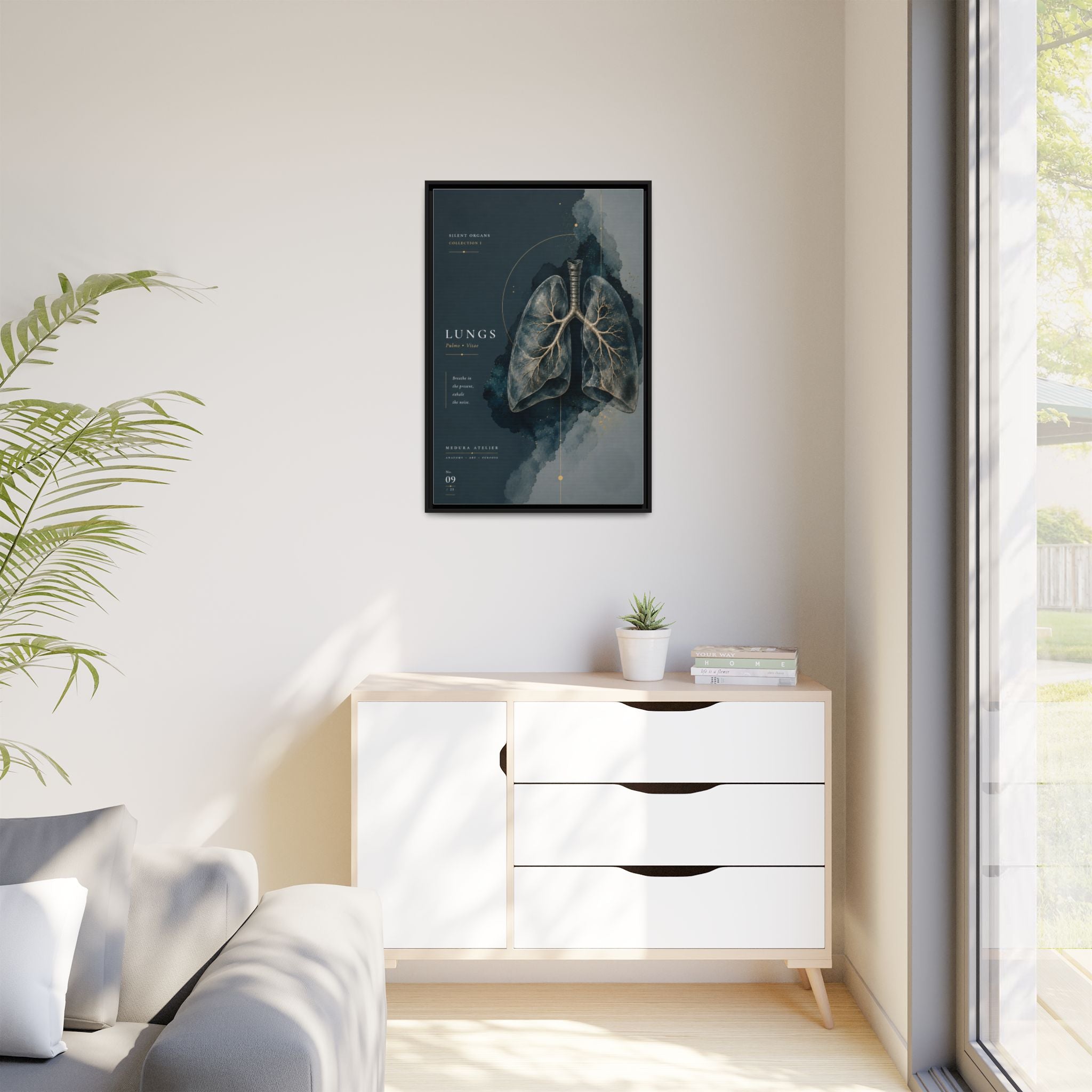 Silent Organs – Lungs Wall Art | Luxury Anatomical Canvas Print | Museum-Inspired Fine Art