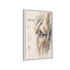Orthopaedic Knee Anatomy Wall Art | Luxury Orthopedic Canvas Print | Museum-Inspired Fine Art