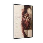 Silent Organs – Heart Wall Art | Luxury Anatomical Canvas Print | Museum-Inspired Fine Art