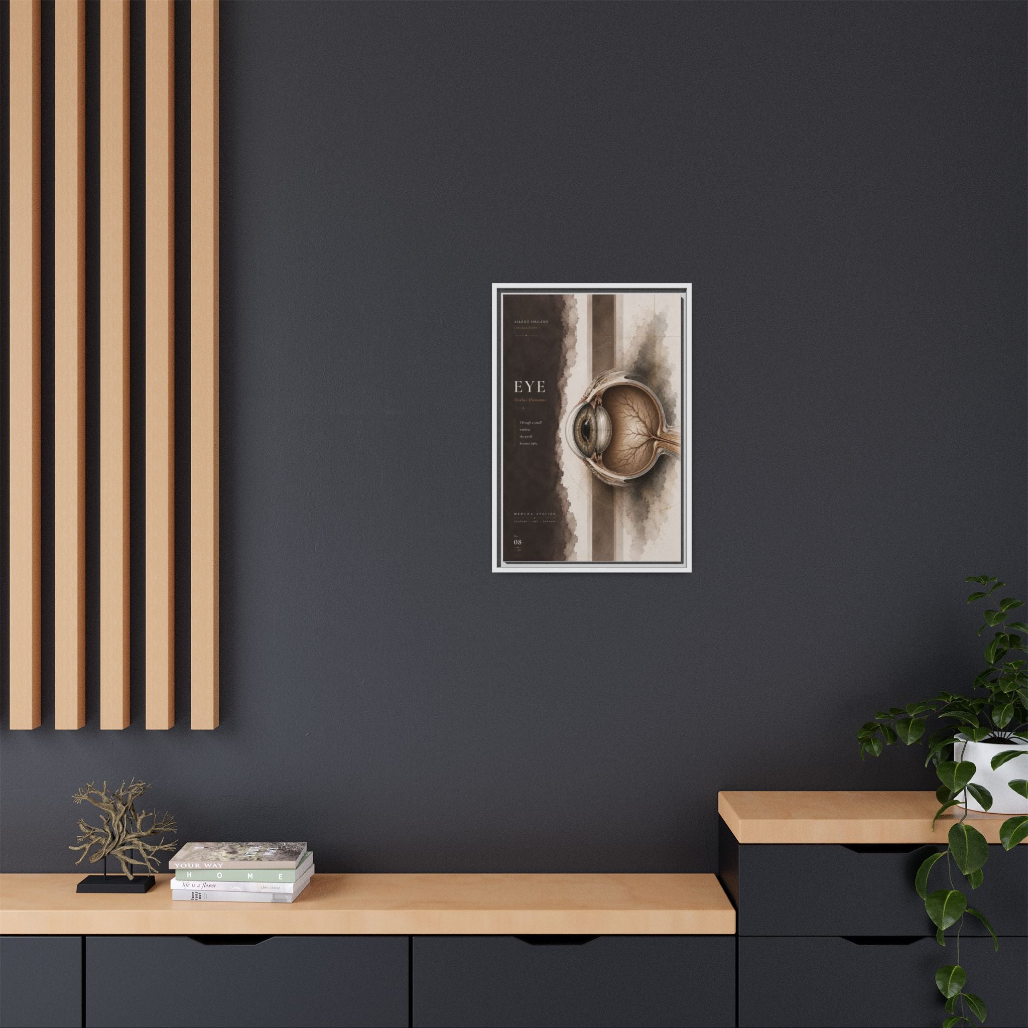 Silent Organs – Eye Wall Art | Luxury Anatomical Canvas Print | Museum-Inspired Fine Art
