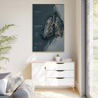 Silent Organs – Lungs Wall Art | Luxury Anatomical Canvas Print | Museum-Inspired Fine Art