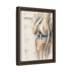 Orthopaedic Knee Anatomy Wall Art | Luxury Orthopedic Canvas Print | Museum-Inspired Fine Art