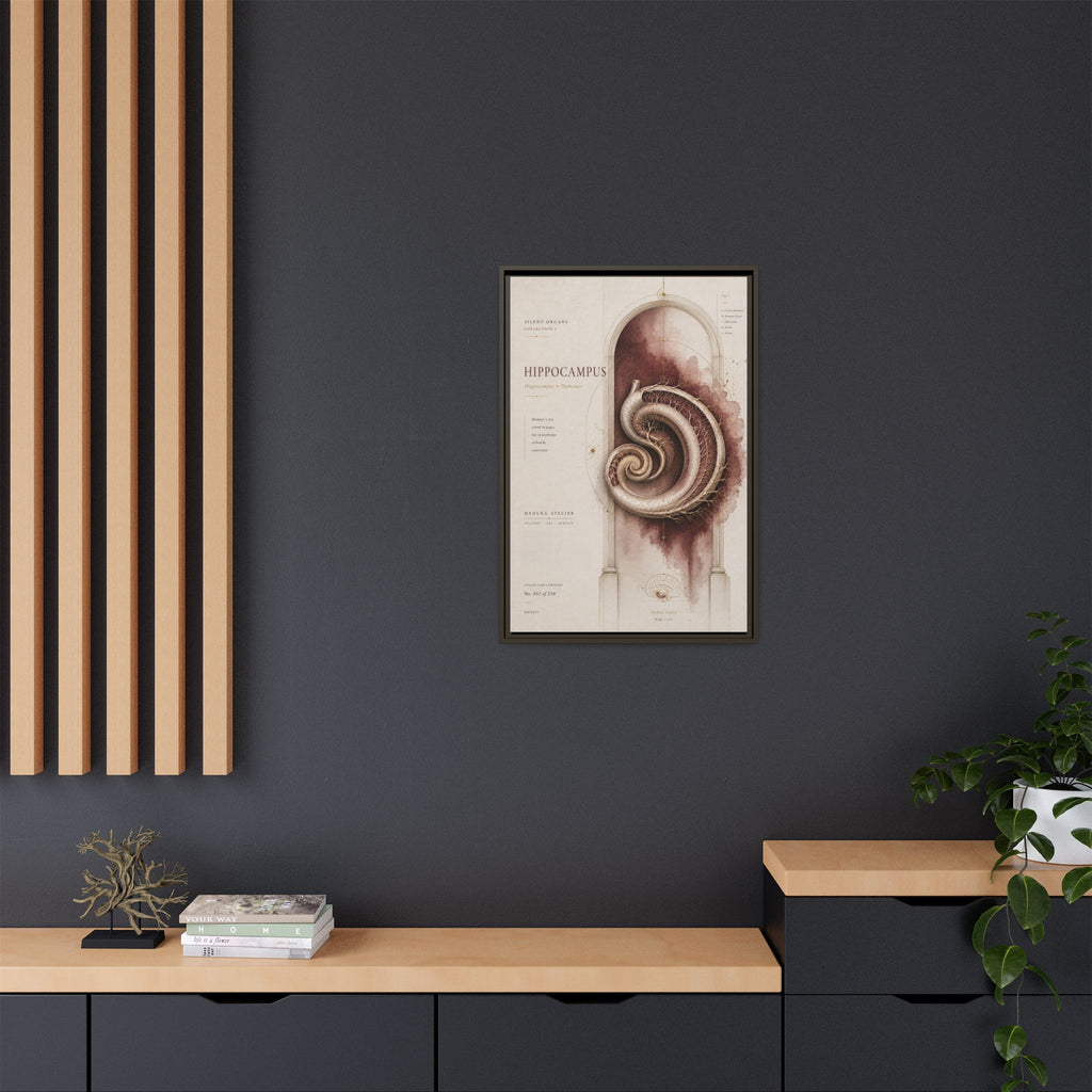 Silent Organs – Hippocampus Wall Art | Luxury Neuroscience Canvas Print | Museum-Inspired Fine Art