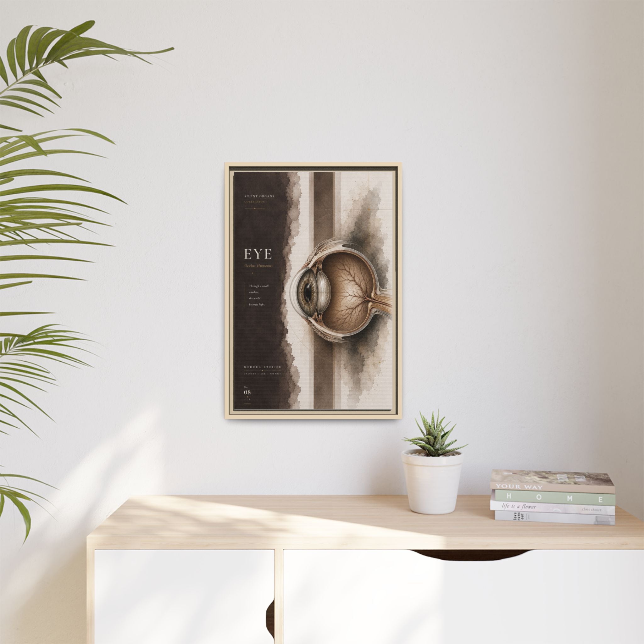Silent Organs – Eye Wall Art | Luxury Anatomical Canvas Print | Museum-Inspired Fine Art