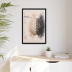 Brain Hemispheres Wall Art | Luxury Neuroscience Canvas Print | Museum-Inspired Fine Art