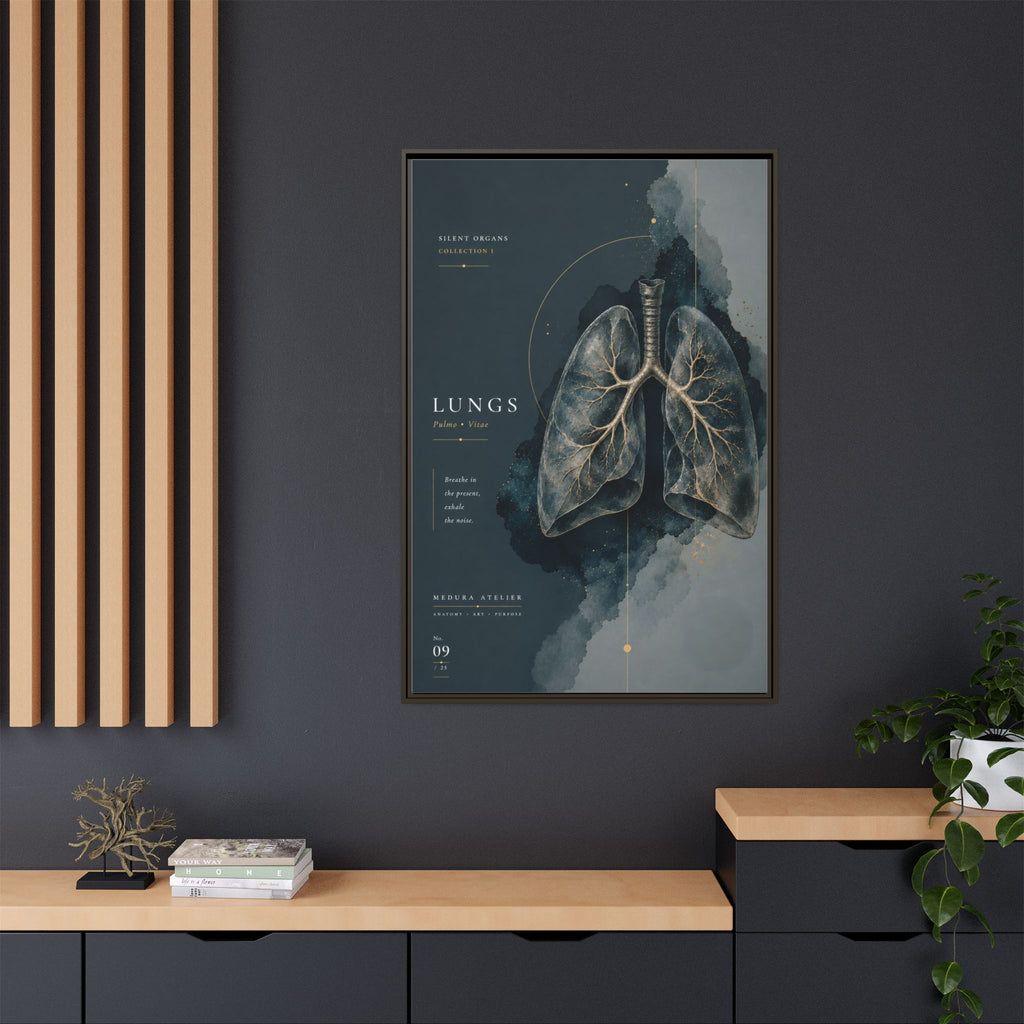 Silent Organs – Lungs Wall Art | Luxury Anatomical Canvas Print | Museum-Inspired Fine Art